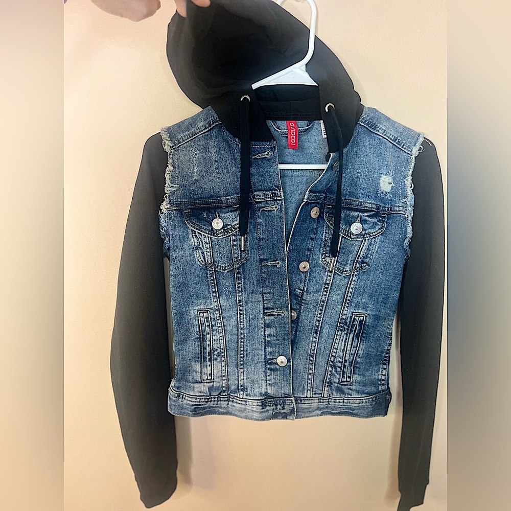 Denim hoodie Jacket